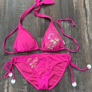 Billabong gorgeous hot pink bikini like new condition